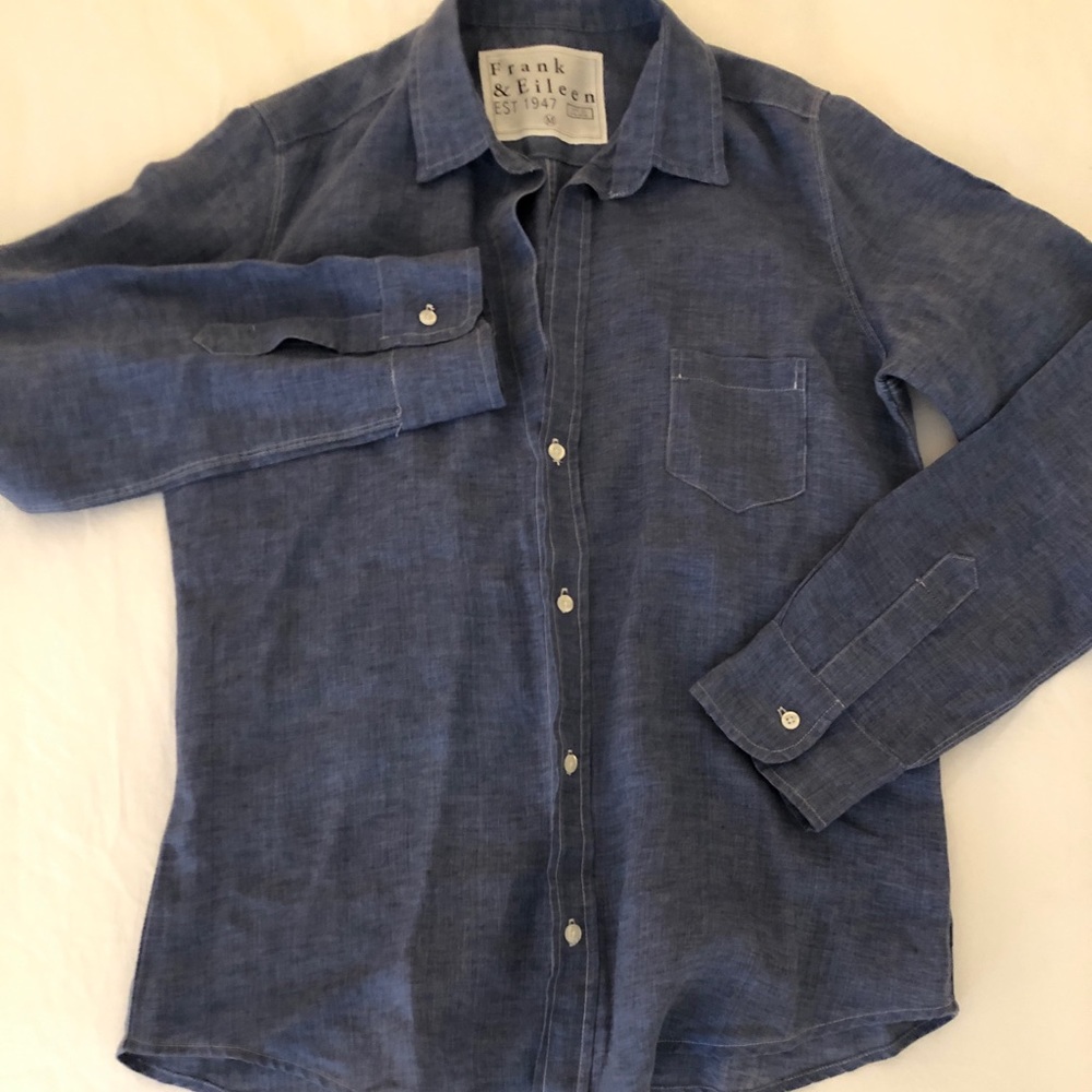 Frank & Eileen linen button up